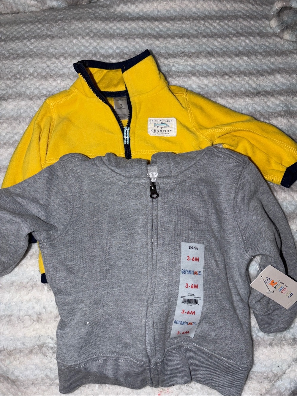 Carter's Yellow & Gray Kids Jackets Pack